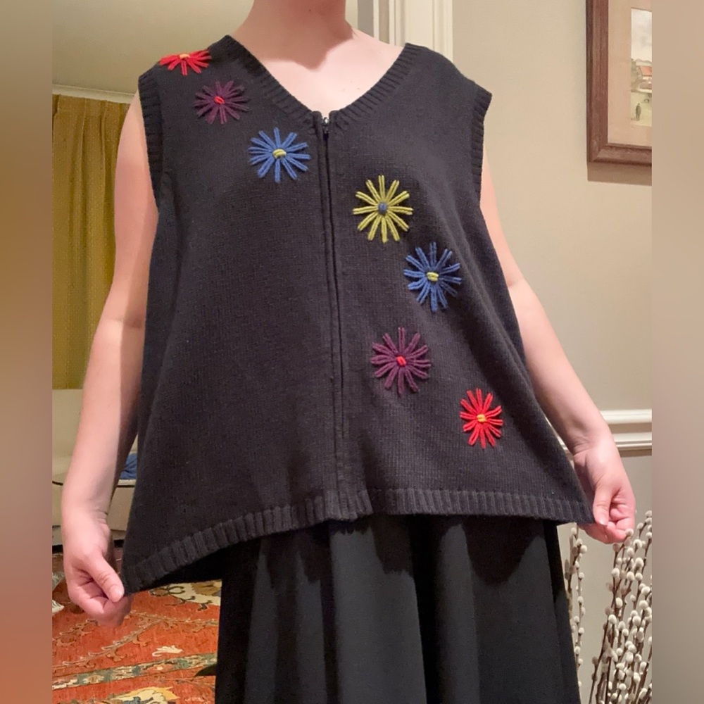 Zip-Up Knitted Vest Top